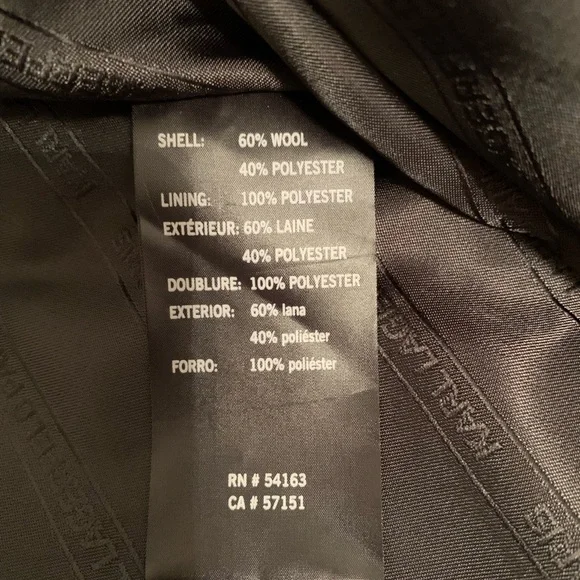 Karl Lagerfeld Paris Stand Collar Wool Blend Coat Size  XL - Picture 6 of 9